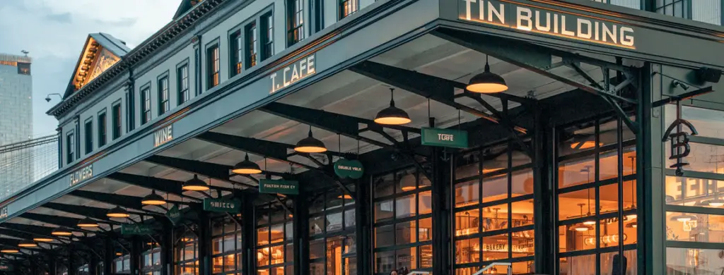 a store front at day